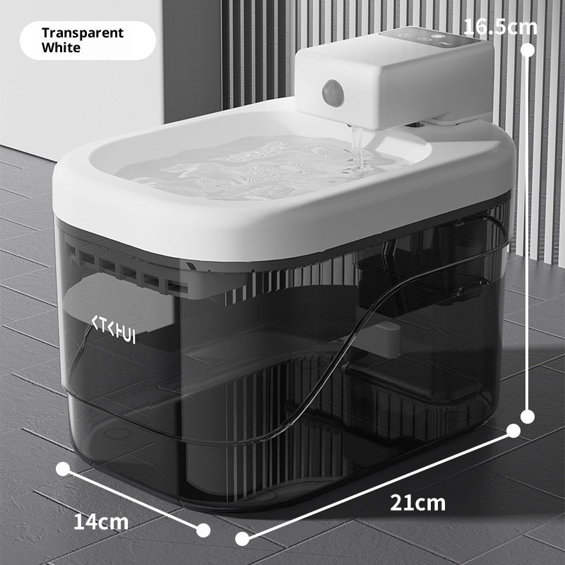 Bedero automático de Agua para Gato Perro Mascotas con Filtro Silencioso de Inducción Inteligente