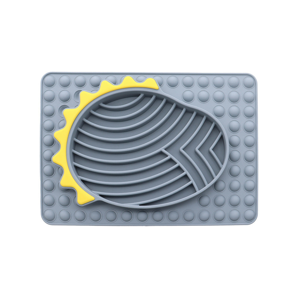 Comedero para Perro Gato Mascota de Alimentación Lenta con Tapete para Lamer