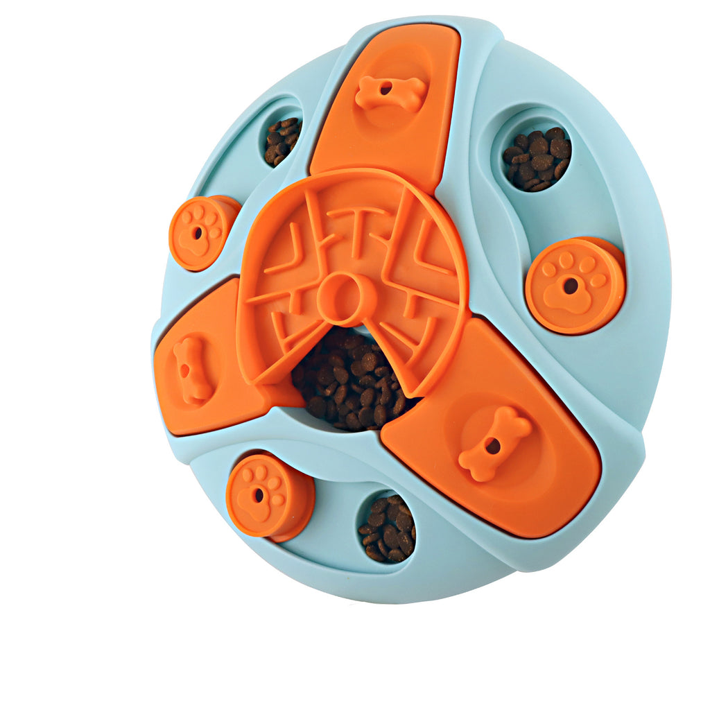 Juguete Rompecabezas para Perro Mascota Comedero Lento Interactivo Aumenta el Coeficiente Intelectual
