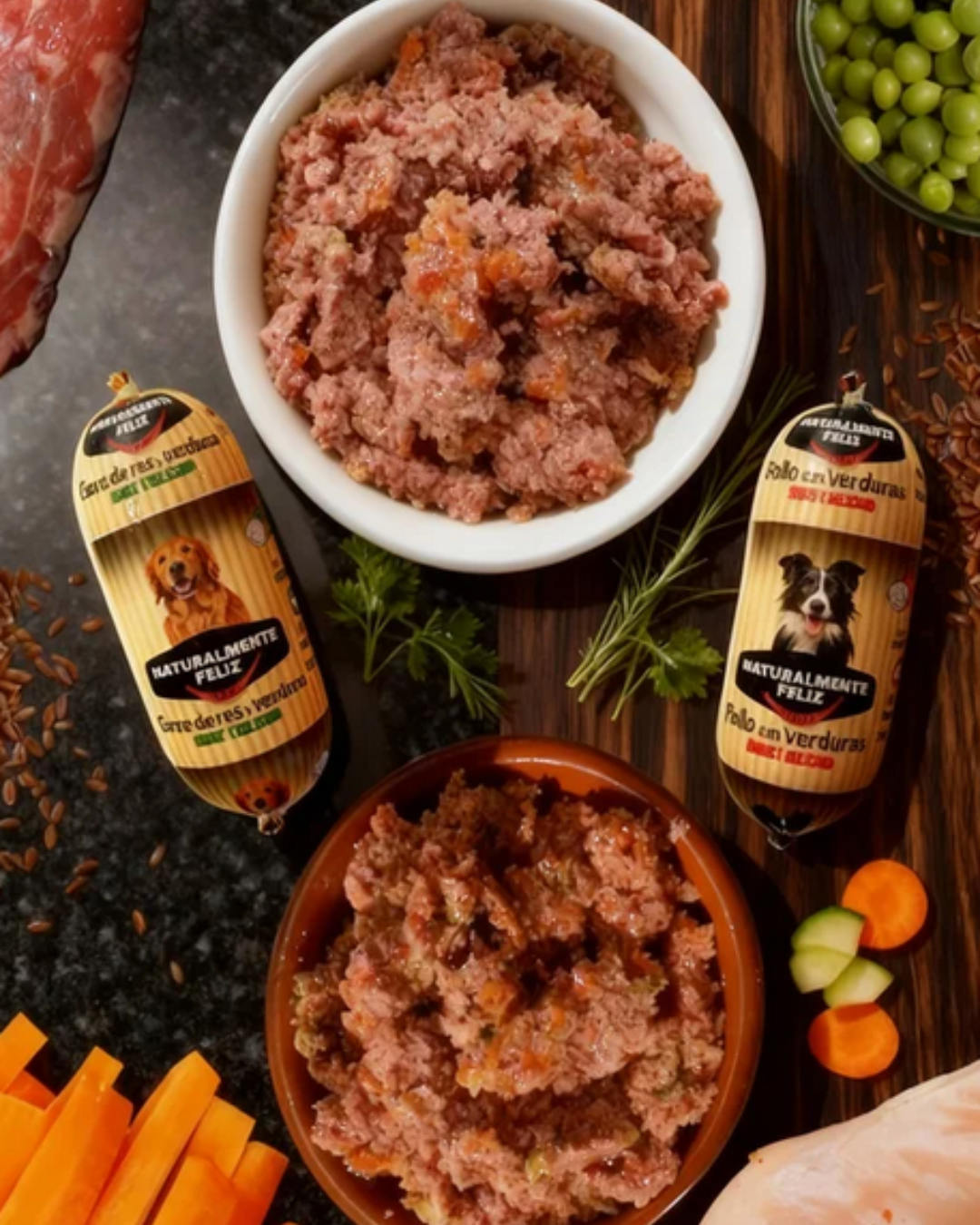 Menú x12 Perro - 5,4 Kg Mix de Pollo y Ternera Fresca con Verduras