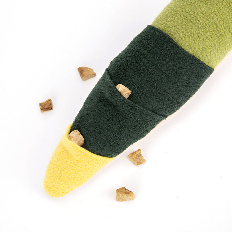 Juguete Serpiente Peluche para Mascotas Rompecabezas para Perro con Comida Escondida