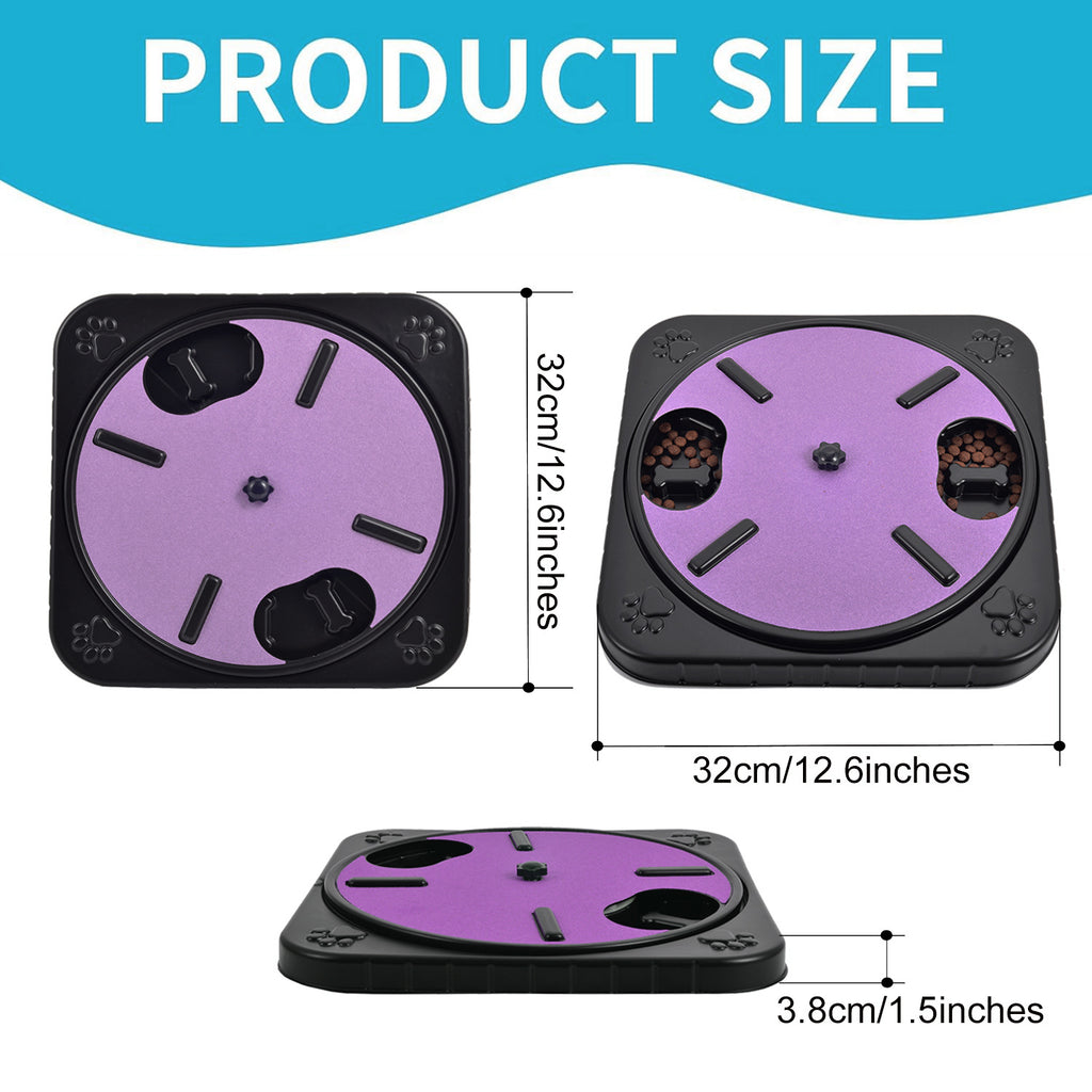 Comedero con Rascador para Perro y Gato Rotación de 360 grados.