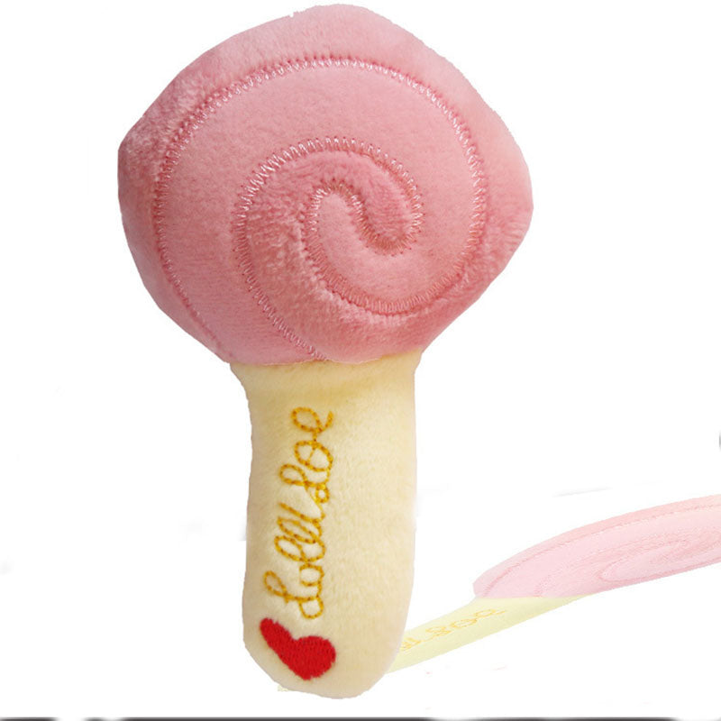 Juguete Vocal de Peluche para Gato, Helado Patatas Fritas Hamburguesa Estrella.