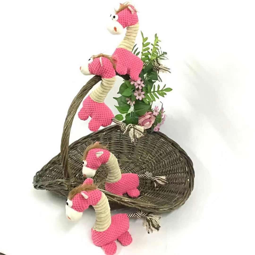 Juguete Terciopelo con Sonido para Mascota con Forma de Jirafa