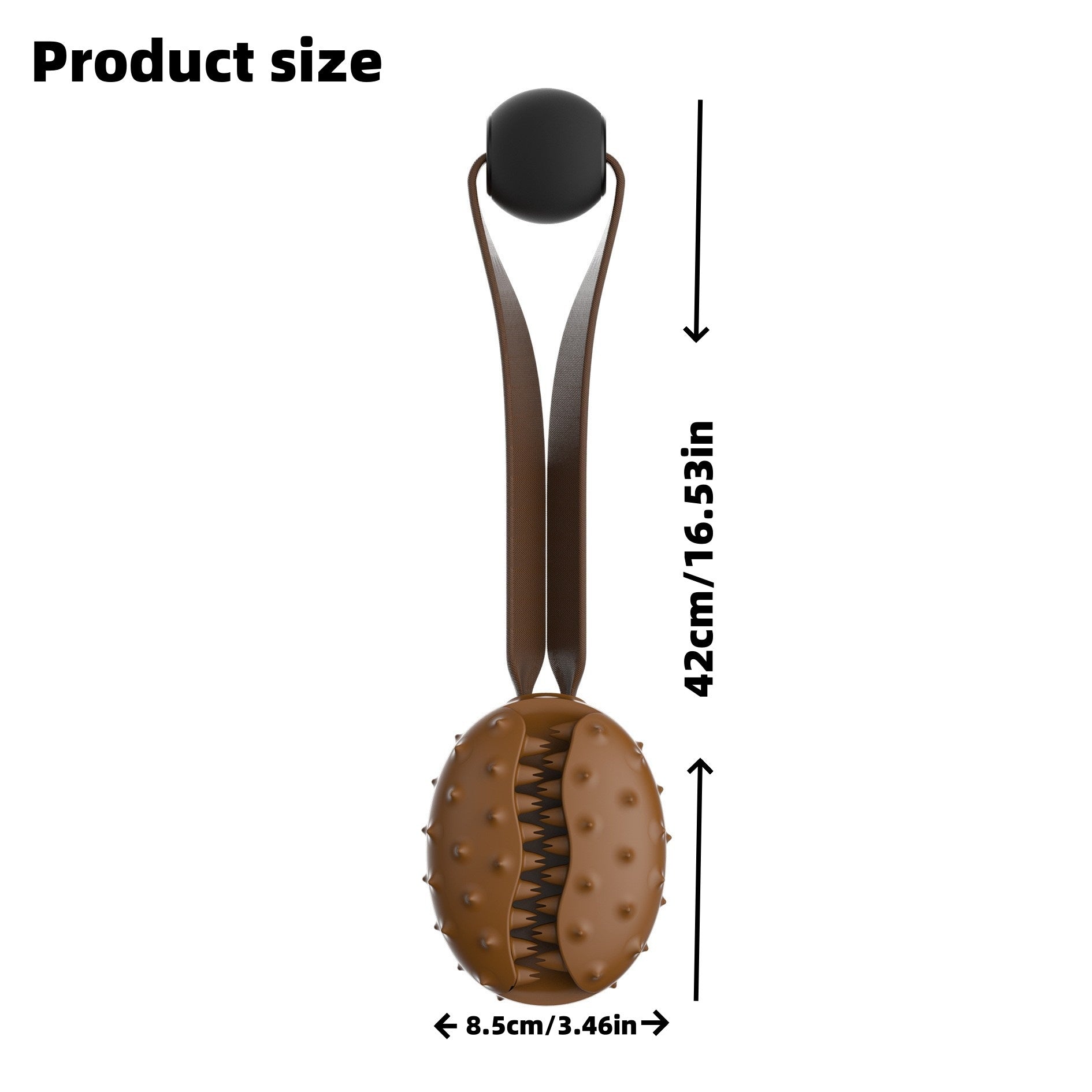 Juguete Forma Grano de Café para Perro Mascota  Limpieza Dientes, Cuerda con Nudo.