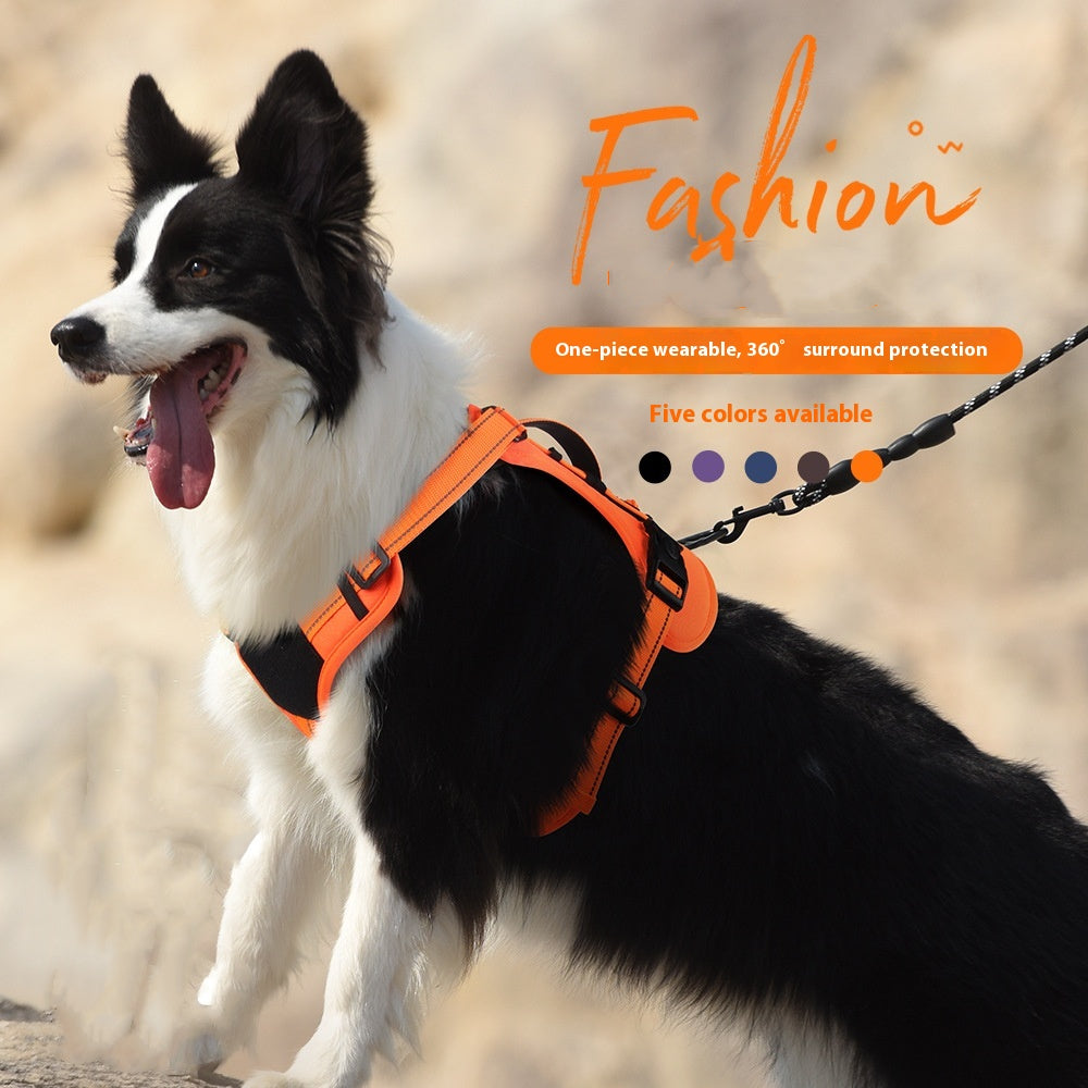 Arnés Reflectante Resistente Antitirones para Perro Mascota