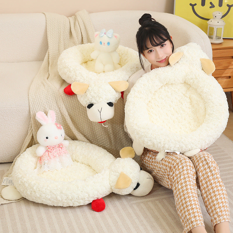 Colchón Universal Cuatro Estaciones Nido de Peluche para Perro y Gato.