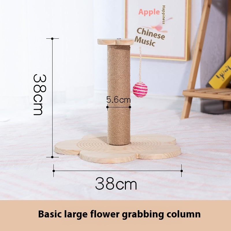 Varios Modelos de Rascador Juguete Giratorio de Madera Maciza para Gato