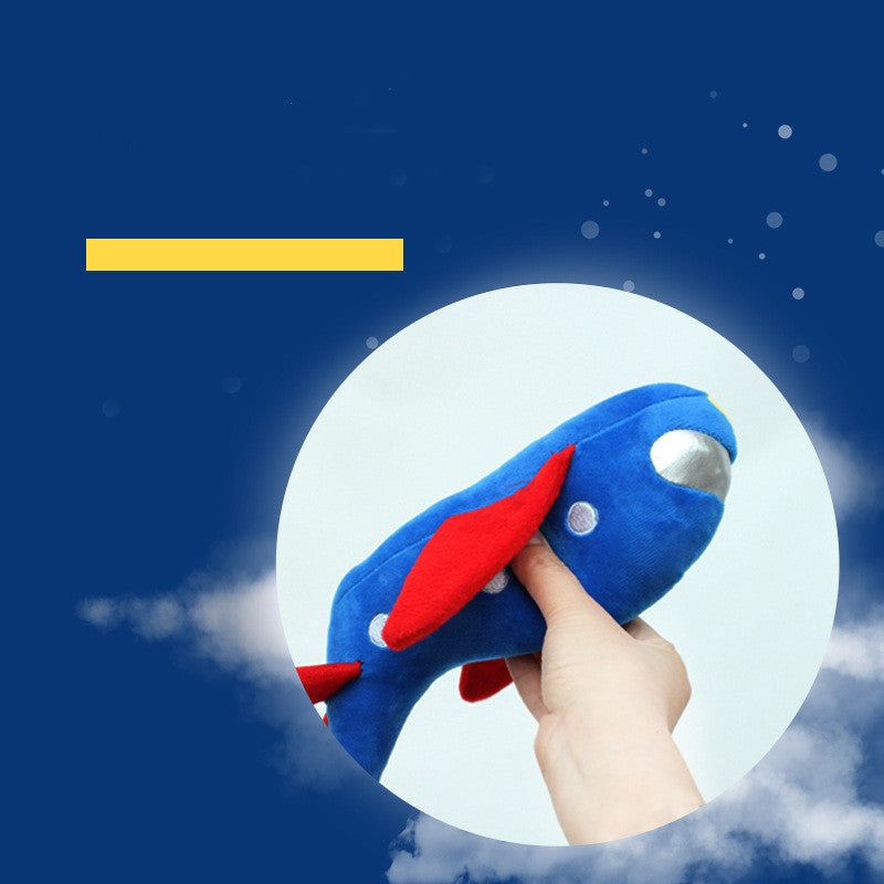 Juguete Peluche Avión  Cohete para Perro Mascota Resistente a Mordeduras