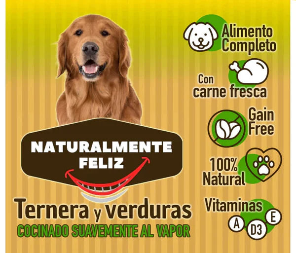 Menú x12 Perro - 5,4 Kg Mix de Pollo y Ternera Fresca con Verduras