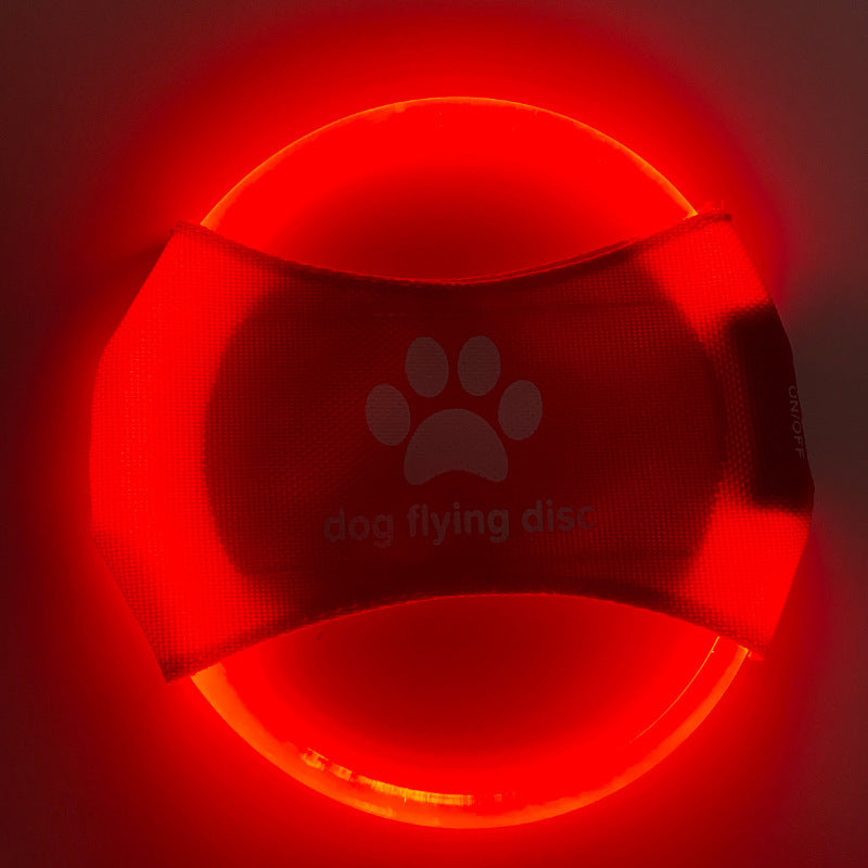 Disco Volador para Perro con Luz LED Brillante, Juguete Interactivo de Entrenamiento.