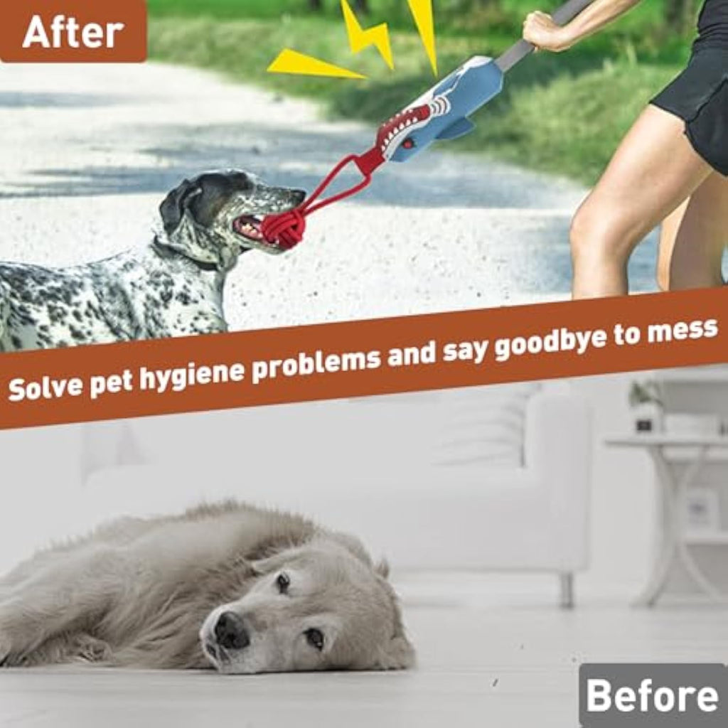 Juguete Interactivo para Perro con Sonido Juguete de Tira y Afloja con Forma de Tiburón.