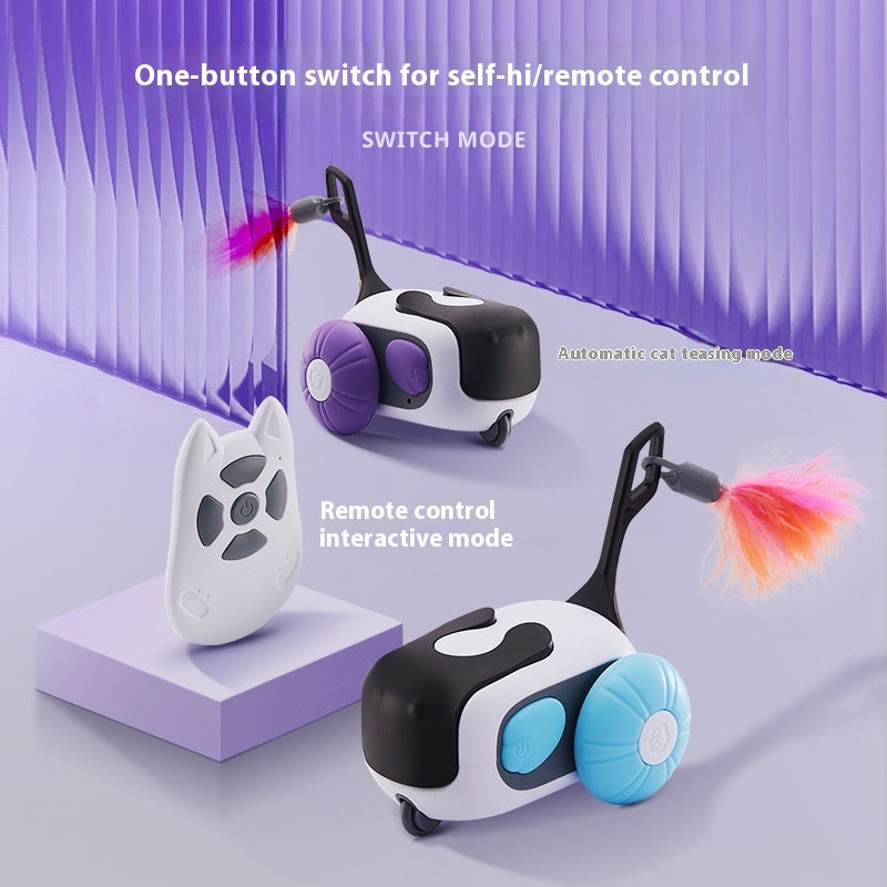 Juguete Coche Eléctrico para Gato con Control Remoto Diversion Asegurada