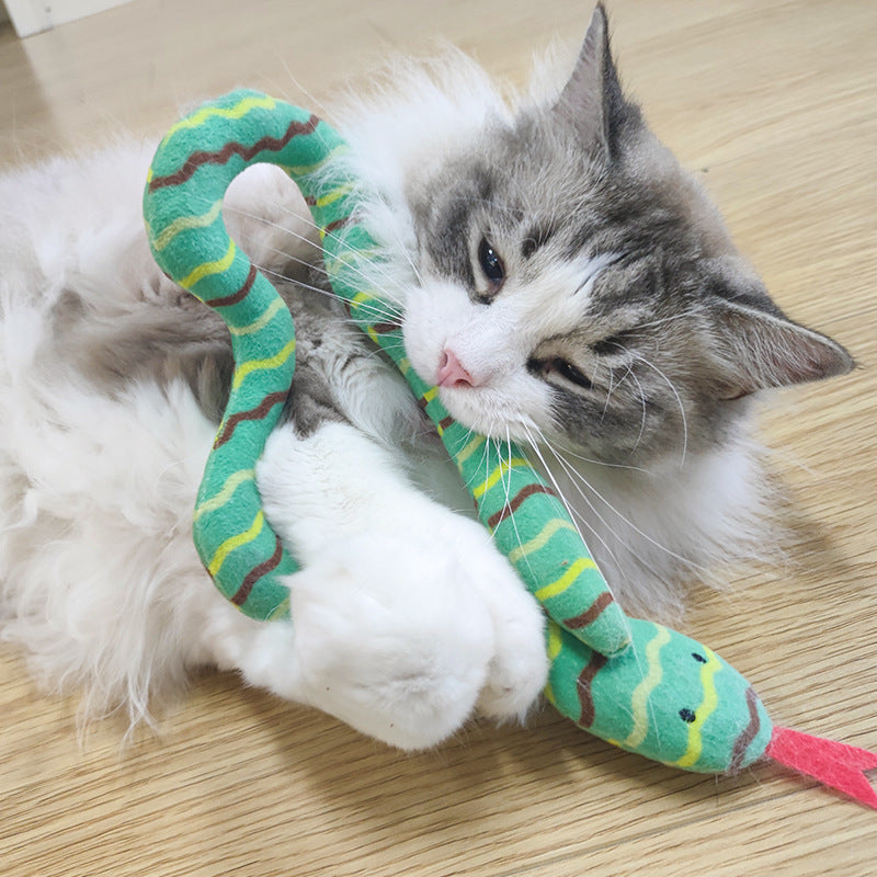 Juguete Serpiente Peluche Gato de Menta Gatera Catnip