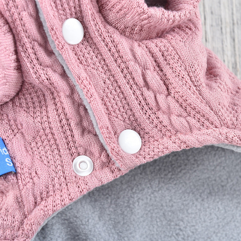 Ropa Cloud Vine Flower Dress Teddy Ropa de Invierno para Perro Mascota