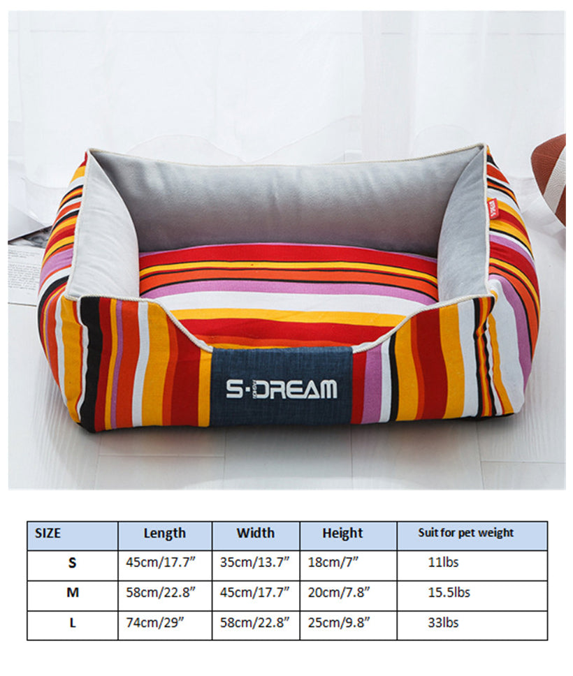 Cama para Mascota Cálida Invierno Extraíble y Lavable Perro Gato