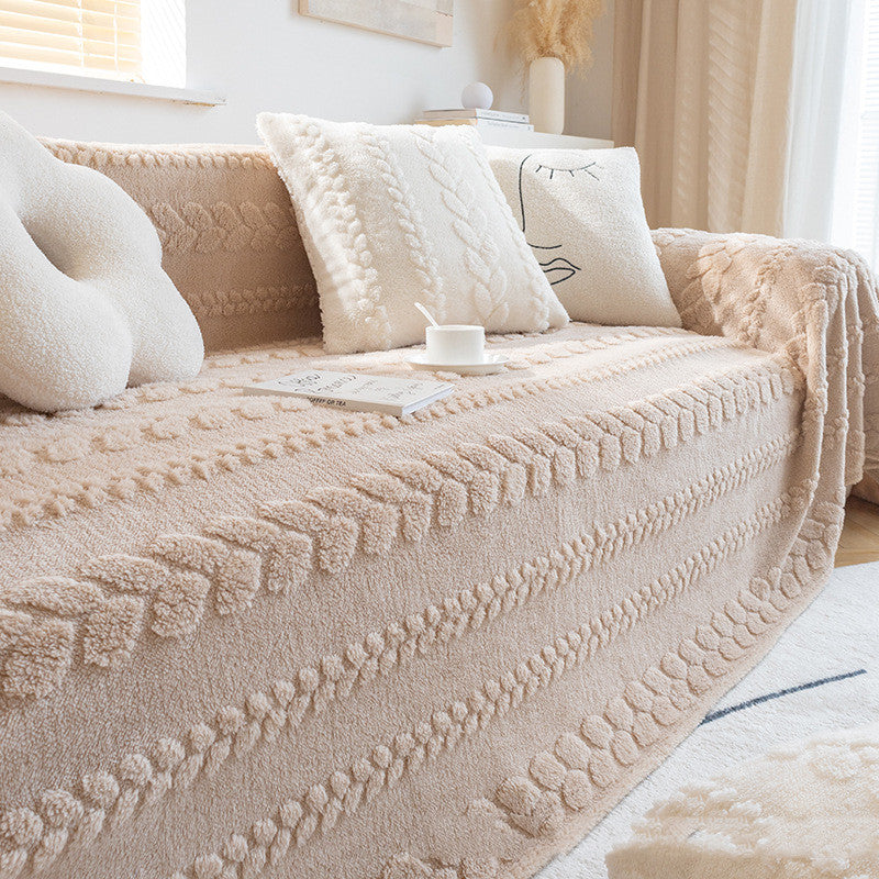 Funda de Sofa para Invierno Antiarañazos de Felpa para Gato Perro Mascota