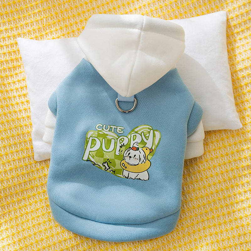 Sudadera con Capucha y Estampado para Perro Mascota ideal Otoño Invierno