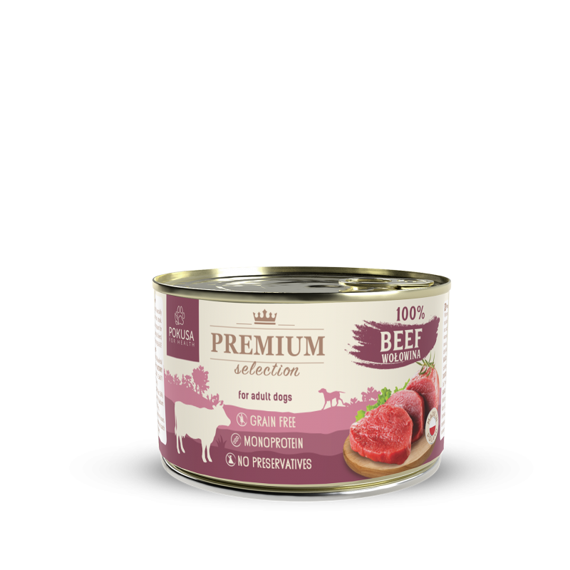 Lata de Comida Cocinada Carne de Ternera 100% Natural para Perro