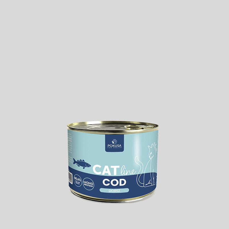 Lata de Comida Húmeda Bacalao 100% Natural para Gato