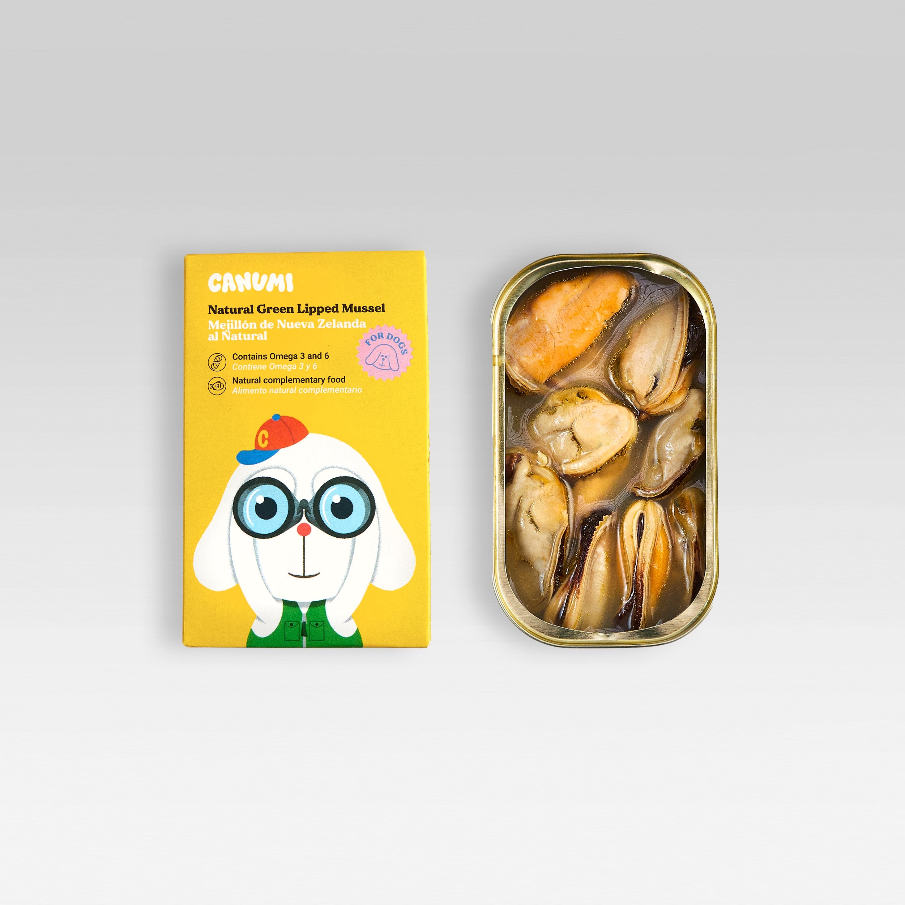 Conserva de Pescado Natural Mejillón de Labio Verde de Nueva Zelanda Condroprotector para Perro