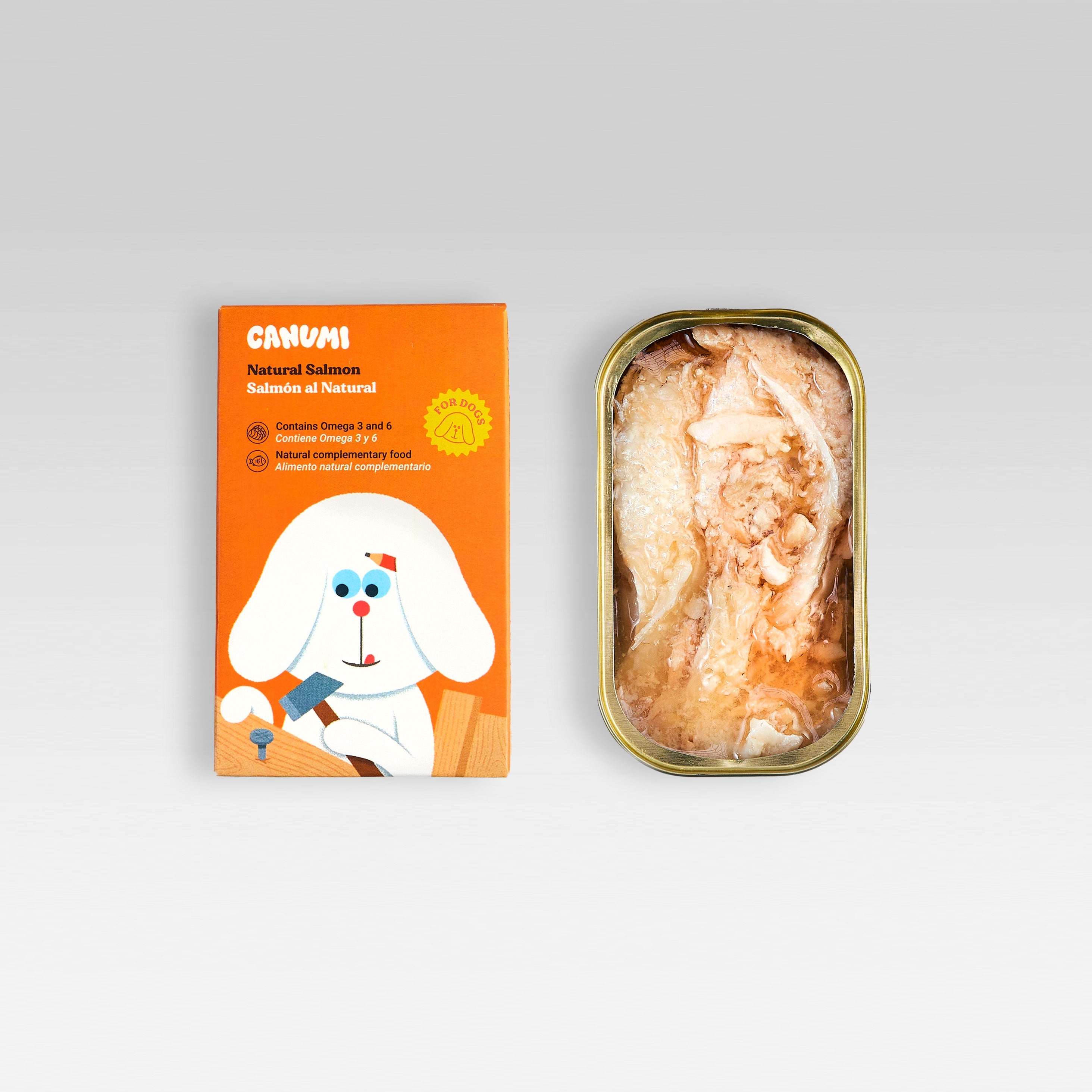 Conserva de Pescado Natural de Salmón al natural para Perro