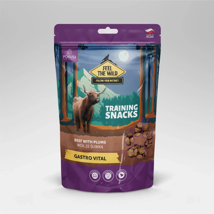 Snacks de Buey con Ciruelas 100% Natural para Perro