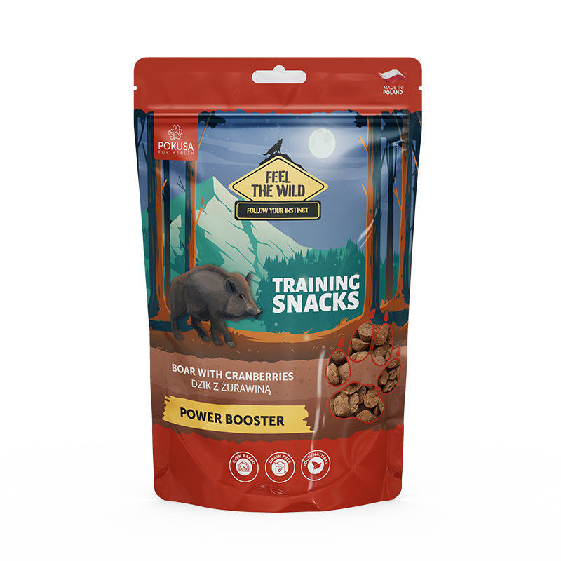 Snacks de Jabalí 100% Natural con Arándanos para Entrenamiento de Cachorros